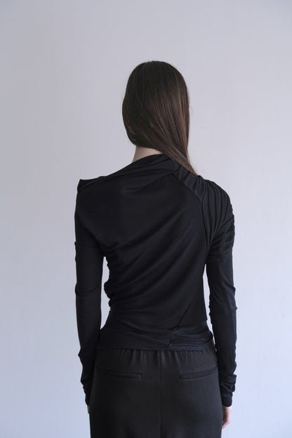 DIA 009 'Draped Contour Jersey Top'