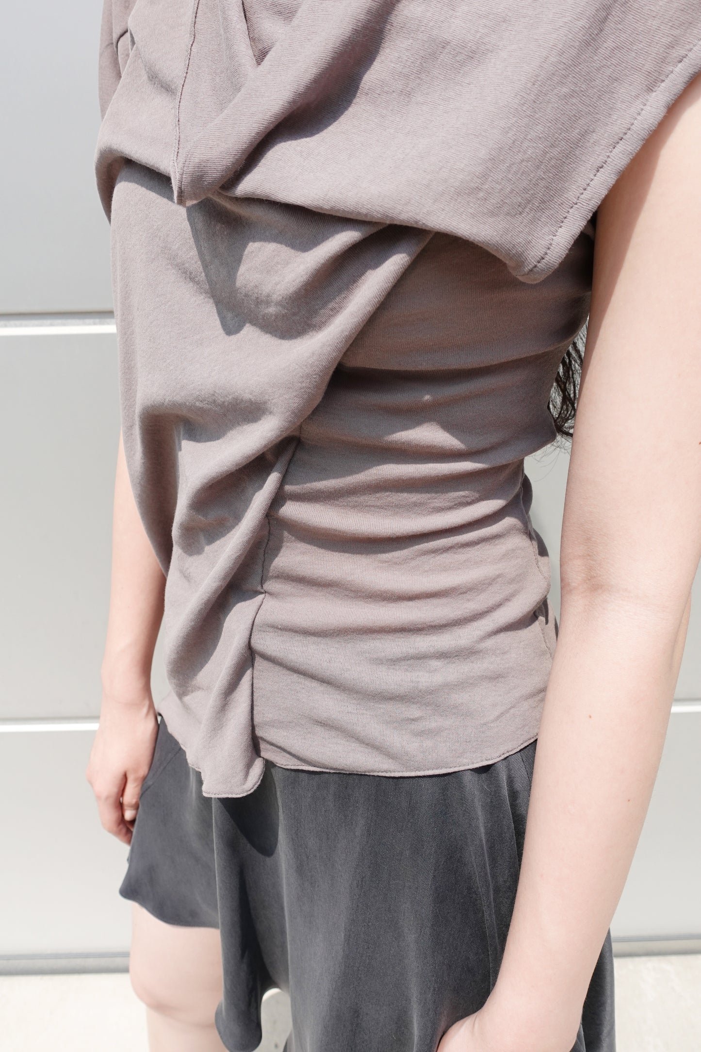 DRAPE 005 'Draped Dramatic Jersey Top'