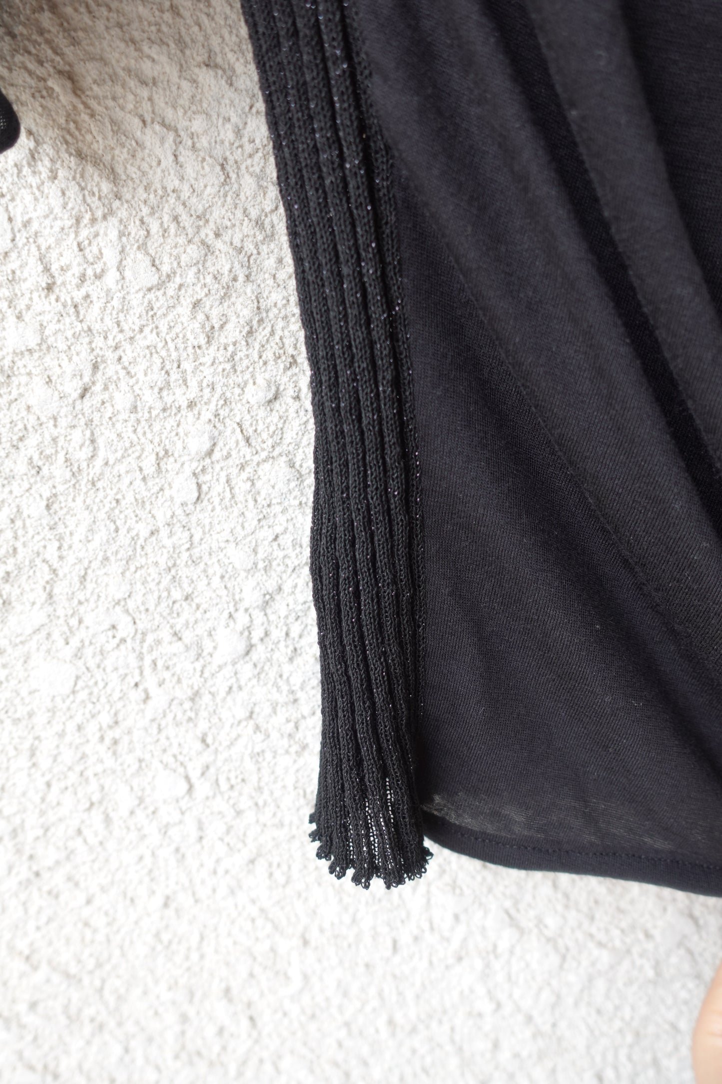 RIB 005 'Dancing Sleeves Back knit Jersey Top'