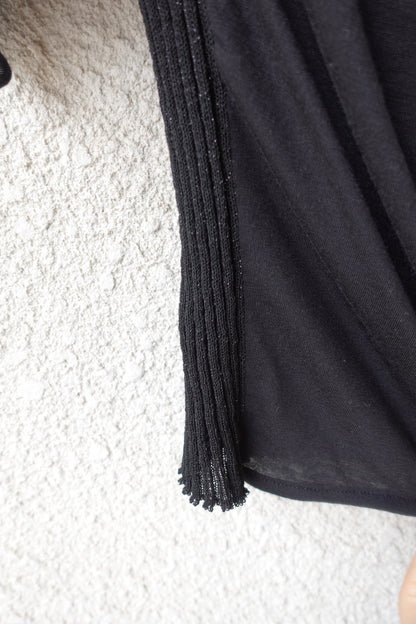 RIB 005 'Dancing Sleeves Back knit Jersey Top'