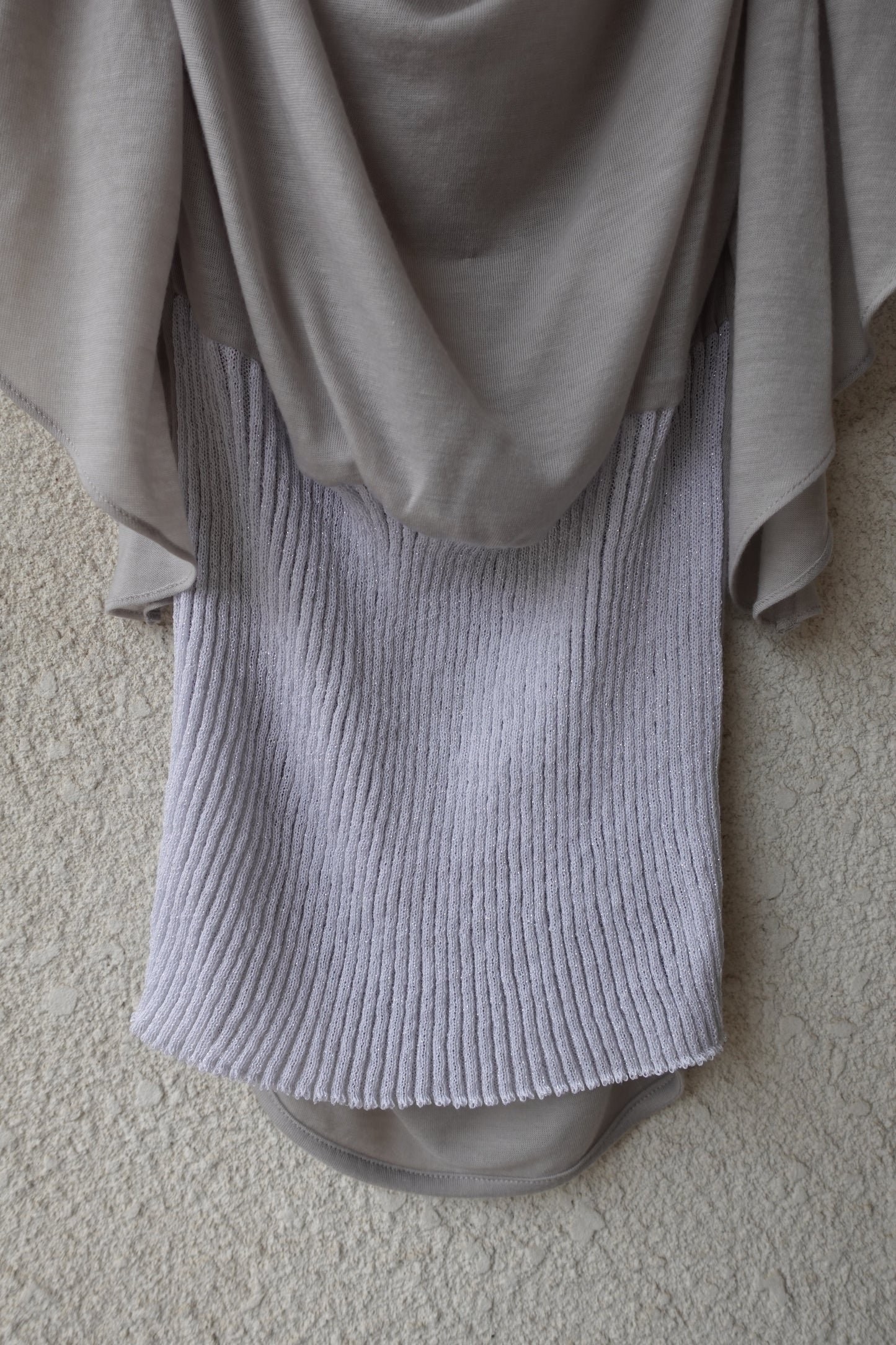 RIB 005 'Dancing Sleeves Back knit Jersey Top'