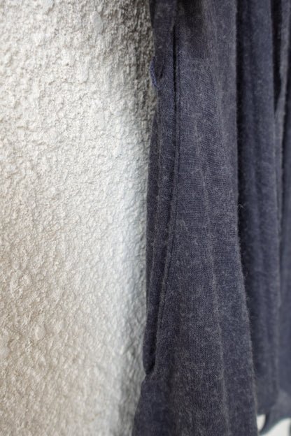 DRAPE 011 'Disheveled Drape Sheer Wool Cardigan'