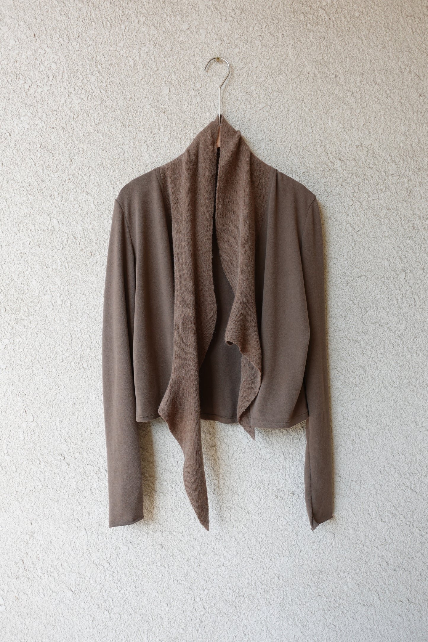 DRAPE 013 'Cascade Knit Collar Cardigan'