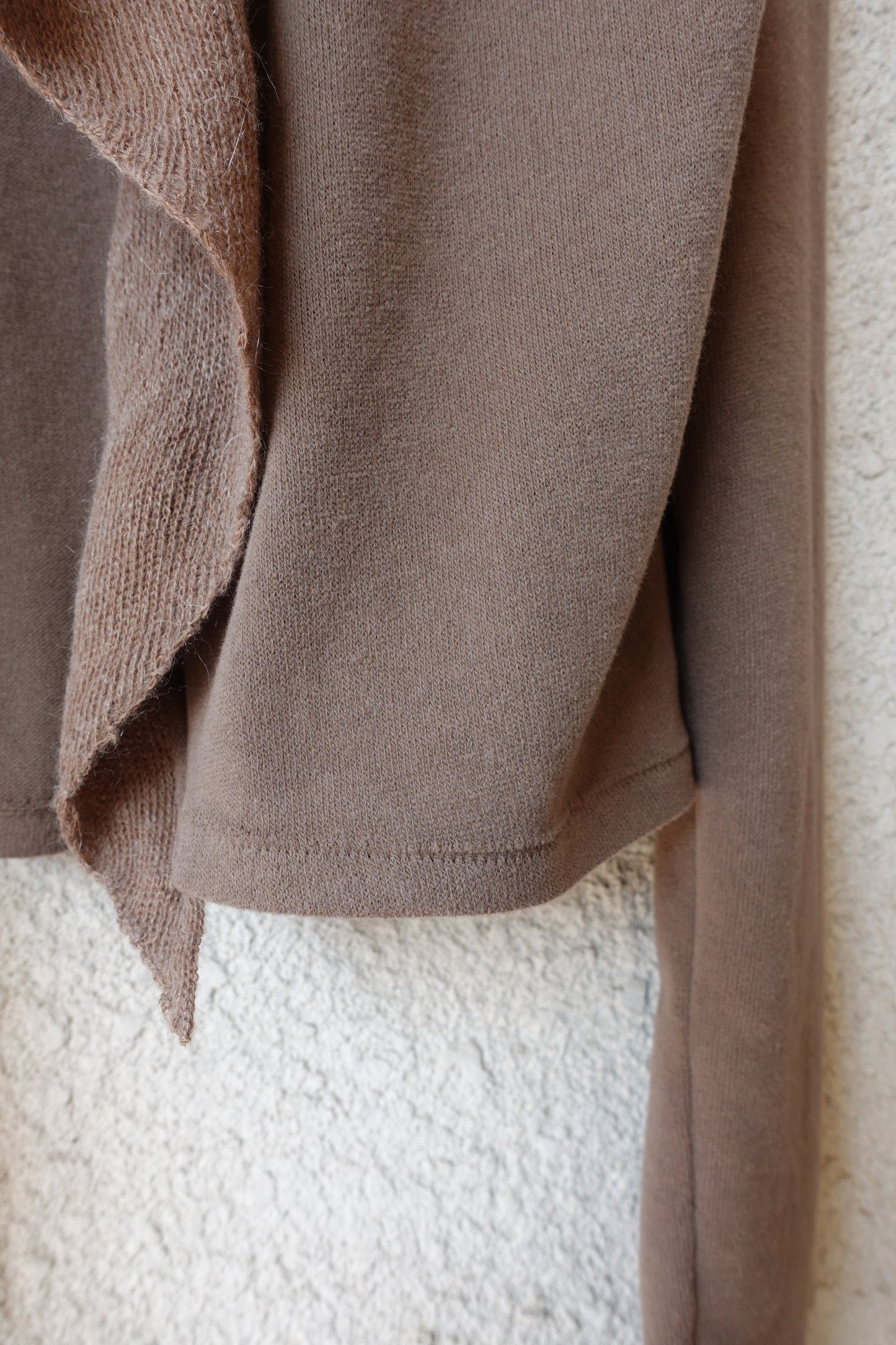 DRAPE 013 'Cascade Knit Collar Cardigan'