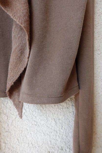 DRAPE 013 'Cascade Knit Collar Cardigan'